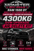Load image into Gallery viewer, MONSTER OFFROAD RAM 1500 DT LIMITED HURRICANE HIGH OUTPUT (AIR DELETE) 4300KG GVM UPGRADE (POST REGO)
