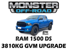 Load image into Gallery viewer, MONSTER OFFROAD RAM 1500 DS 3810KG GVM UPGRADE (PRE-REGO SECOND STAGE OF MANUFACTURE)
