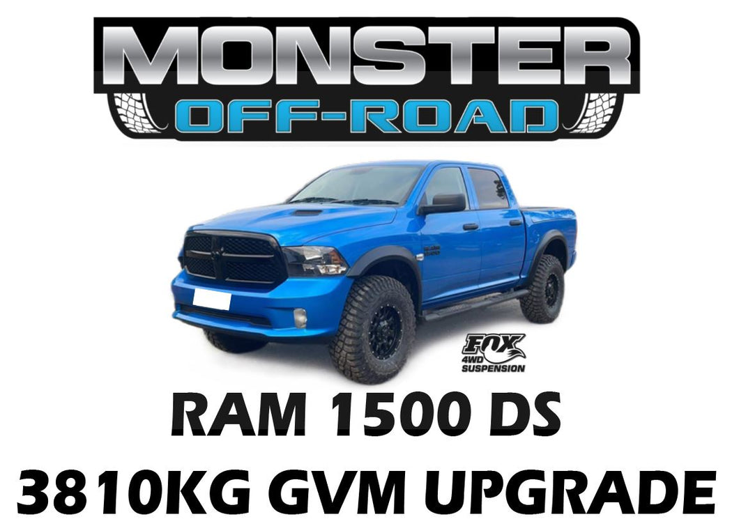 MONSTER OFFROAD RAM 1500 DS 3810KG GVM UPGRADE (PRE-REGO SECOND STAGE OF MANUFACTURE)