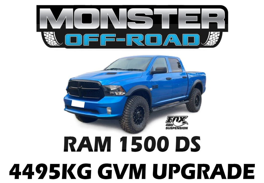 MONSTER OFFROAD RAM 1500 DS 4495KG GVM UPGRADE (PRE-REGO SECOND STAGE OF MANUFACTURE)